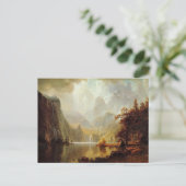 Albert Bierstadts Gemälde, In den Bergen 1867 Postkarte (Stehend Vorderseite)