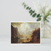 Albert Bierstadts Gemälde, In den Bergen 1867 Postkarte (Stehend Vorderseite)