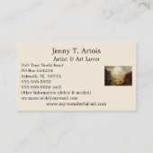 Albert Bierstadts Gemälde, In den Bergen 1867 Visitenkarte (Rückseite)