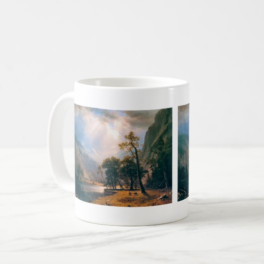 Albert Bierstadt's Half Dome Yosemite Valley, 1870 Kaffeetasse (Vorderseite Links)
