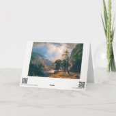 Albert Bierstadt's Half Dome Yosemite Valley, 1870 Karte (Rückseite)