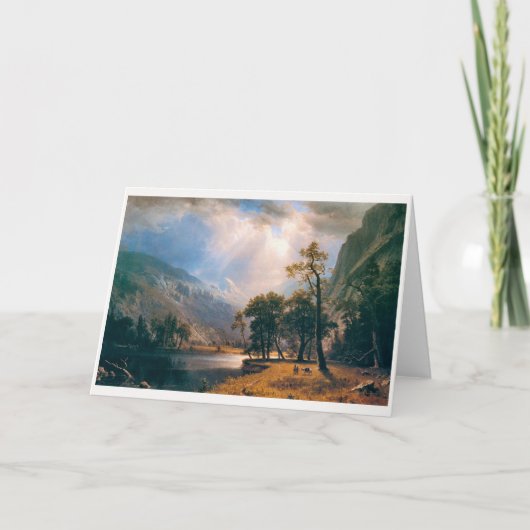 Albert Bierstadt's Half Dome Yosemite Valley, 1870 Karte (Vorderseite)