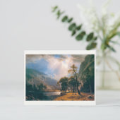 Albert Bierstadt's Half Dome Yosemite Valley, 1870 Postkarte (Stehend Vorderseite)