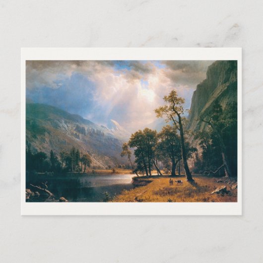 Albert Bierstadt's Half Dome Yosemite Valley, 1870 Postkarte (Vorderseite)