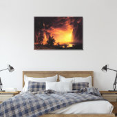 Albert Bierstadts Sonnenuntergang im Yosemitetal Leinwanddruck (Insitu (Schlafzimmer))