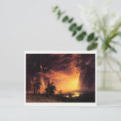 Albert Bierstadts Sonnenuntergang im Yosemitetal Postkarte (Stehend Vorderseite)