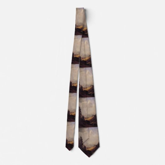 Albert Bierstadt's The Matterhorn, 1867 Krawatte (Rückseite)