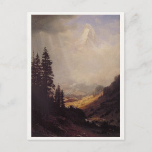 Albert Bierstadt's The Matterhorn, 1867 Postkarte