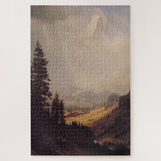 Albert Bierstadt's The Matterhorn, 1867 Puzzle (Vertikal)