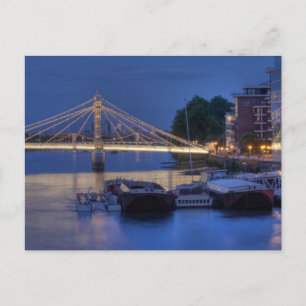 Albert Bridge nachts Postkarte
