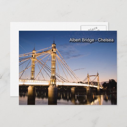 Albert Bridge Postcard Postkarte (Vorne/Hinten)