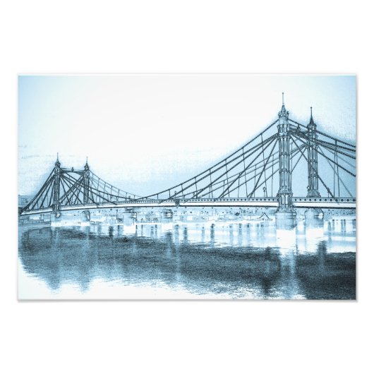 Albert-Brücke London Fotodruck (Vorne)