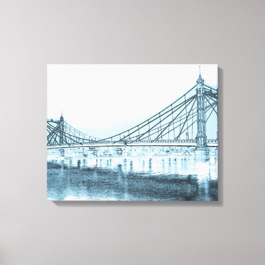 Albert-Brücke London Leinwanddruck (Vorderseite)