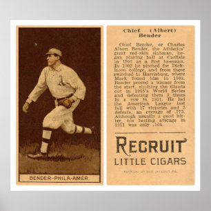 Albert Chief Bender Baseball 1912 Poster