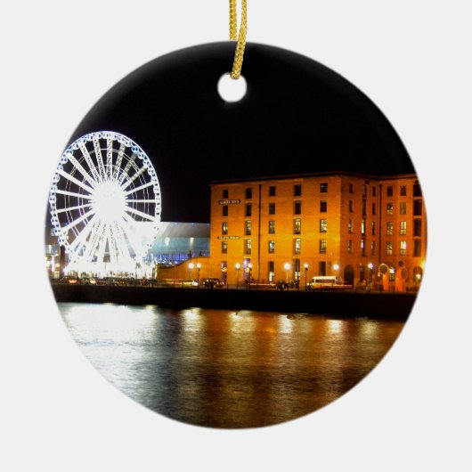 Albert-Dock Komplex, Liverpool Großbritannien Keramik Ornament (Vorne)