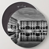 Albert Dock Liverpool Reflections Button (Vorne & Hinten)