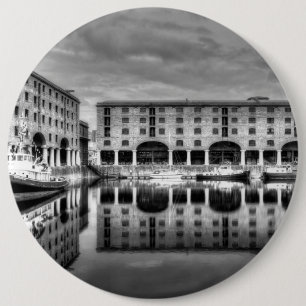 Albert Dock Liverpool Reflections Button