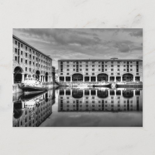 Albert Dock Liverpool Reflections Feiertagspostkarte (Vorderseite)