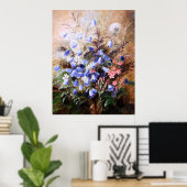 Albert Dürer Lucas: Harebells und Centaury Poster (Heimbüro)