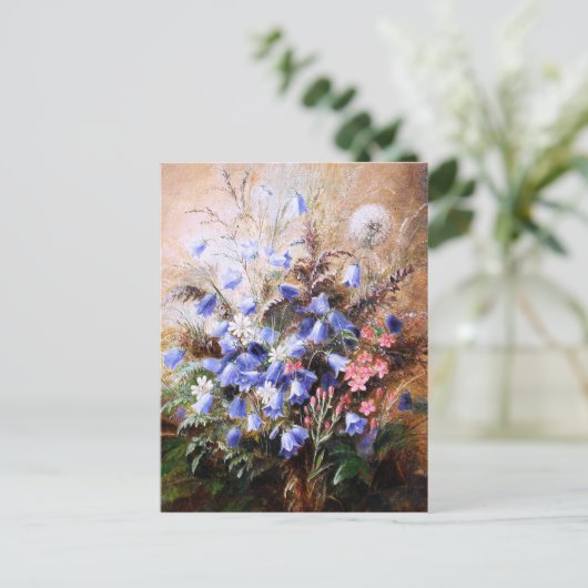 Albert Dürer Lucas: Harebells und Centaury Postkarte (Stehend Vorderseite)