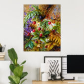 Albert Dürer Lucas: Wilde Strawberries & Butterfly Poster (Heimbüro)