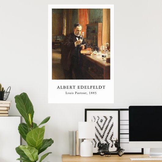 Albert Edelfeldt — Louis Pasteur (1885) Poster (Heimbüro)