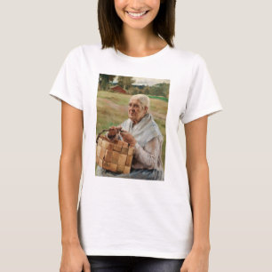 Albert Edelfelt - Alte Frau mit einem Spanbasket T-Shirt