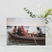 Albert Edelfelt - Auf die Feier gehen Dankeskarte (Stehend Vorderseite)