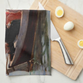 Albert Edelfelt - Auf die Feier gehen Geschirrtuch (Viertel Falte)