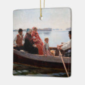 Albert Edelfelt - Auf die Feier gehen Keramikornament (Links)