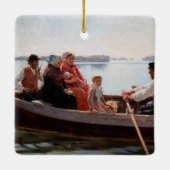 Albert Edelfelt - Auf die Feier gehen Keramikornament (Rückseite)