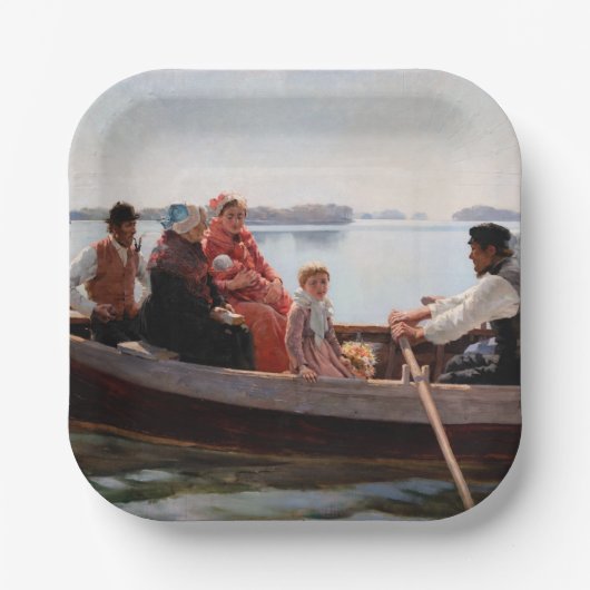 Albert Edelfelt - Auf die Feier gehen Pappteller (Vorderseite)