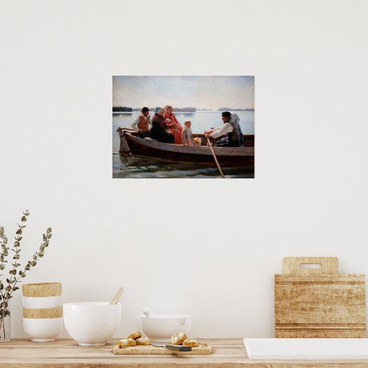 Albert Edelfelt - Auf die Feier gehen Poster (Küche)