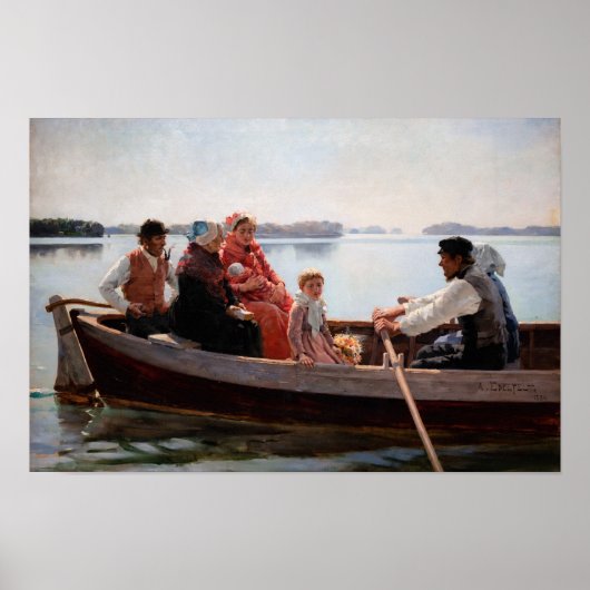 Albert Edelfelt - Auf die Feier gehen Poster (Vorne)