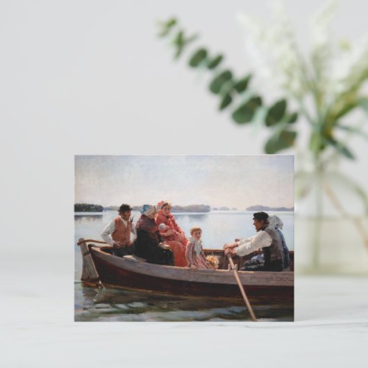 Albert Edelfelt - Auf die Feier gehen Postkarte (Stehend Vorderseite)