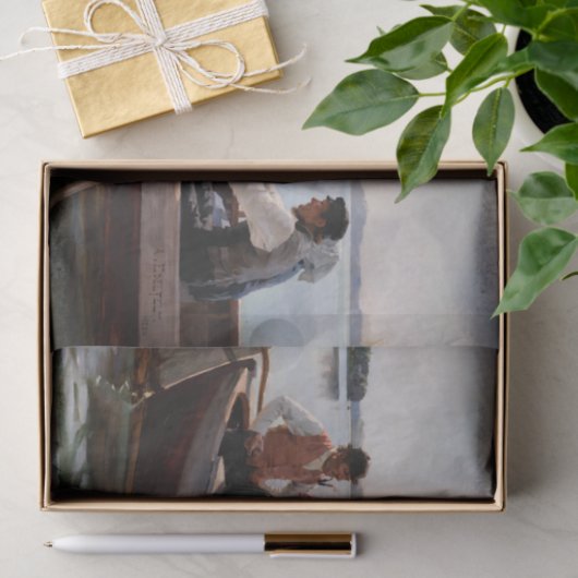 Albert Edelfelt - Auf die Feier gehen Seidenpapier (Geschenk)