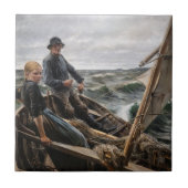 Albert Edelfelt - Auf See Fliese (Vorderseite)
