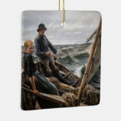 Albert Edelfelt - Auf See Keramikornament (Rechts)