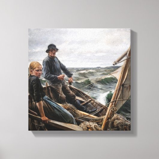 Albert Edelfelt - Auf See Leinwanddruck (Vorderseite)
