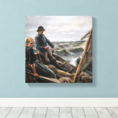 Albert Edelfelt - Auf See Leinwanddruck (Insitu (Holzboden))