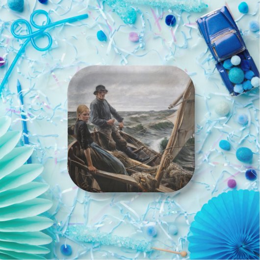 Albert Edelfelt - Auf See Pappteller (Party)