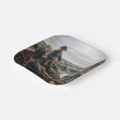 Albert Edelfelt - Auf See Pappteller (Gewinkelt)