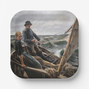 Albert Edelfelt - Auf See Pappteller