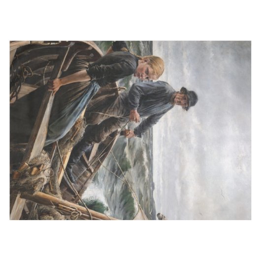 Albert Edelfelt - Auf See Tischdecke (Vorderseite (Horizontal))