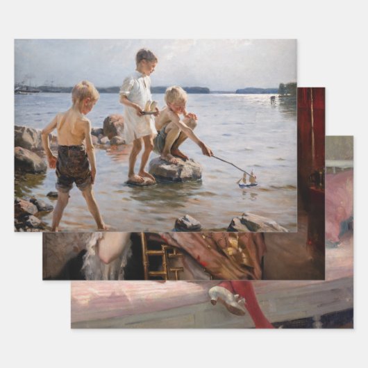 Albert Edelfelt - Auswahl der Meisterwerke Geschenkpapier Set (Set)