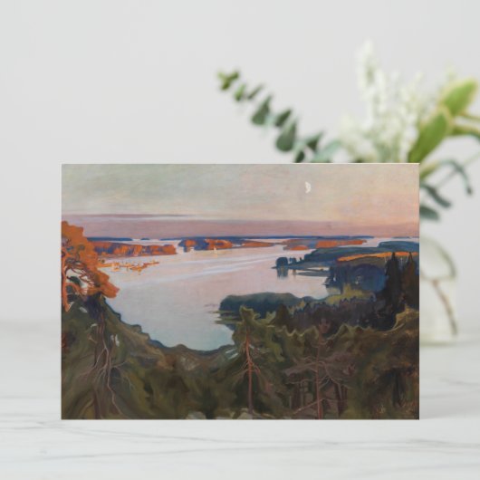 Albert Edelfelt - Blick über Haikko Dankeskarte (Stehend Vorderseite)