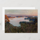 Albert Edelfelt - Blick über Haikko Dankeskarte (Vorne/Hinten)