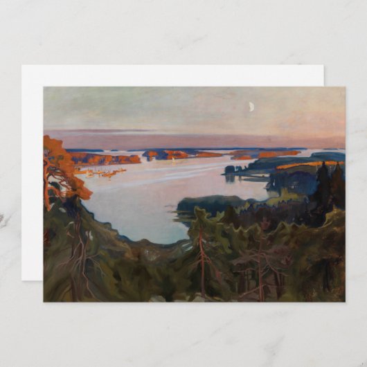 Albert Edelfelt - Blick über Haikko Einladung (Vorne/Hinten)