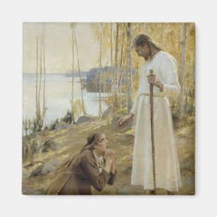 Albert Edelfelt - Christus und Maria Magdalena Magnet