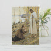 Albert Edelfelt - Christus und Maria Magdalene Dankeskarte (Stehend Vorderseite)